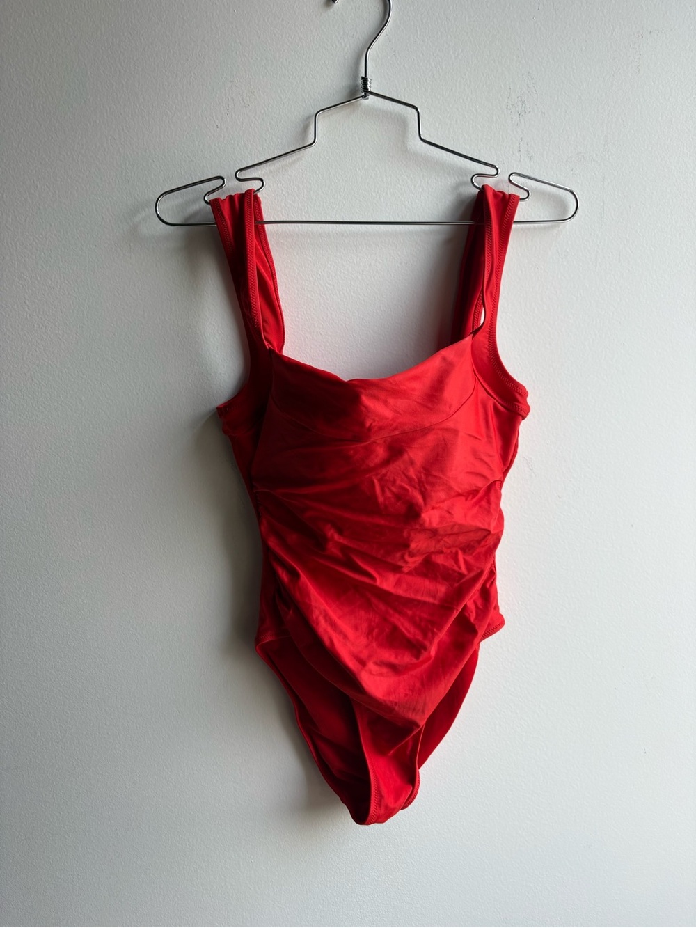 J. Crew Red Classic One-Piece Swimsuit